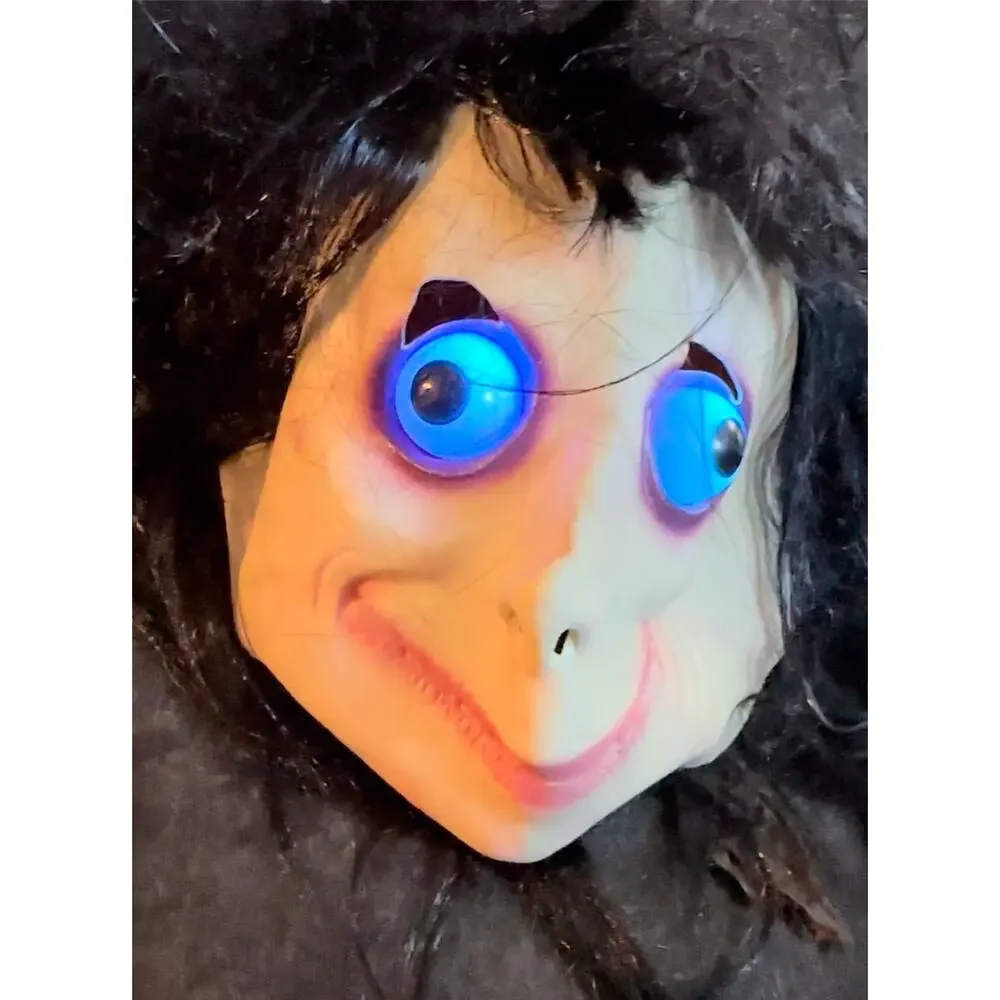 Adult & Teen Creepy Momo Mask With Color Changing Eyes